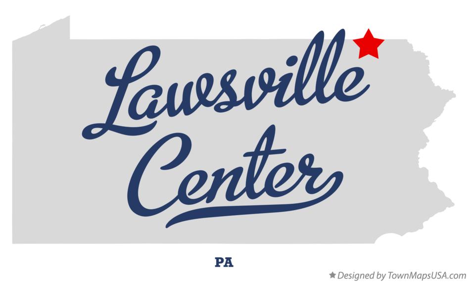 Map of Lawsville Center Pennsylvania PA