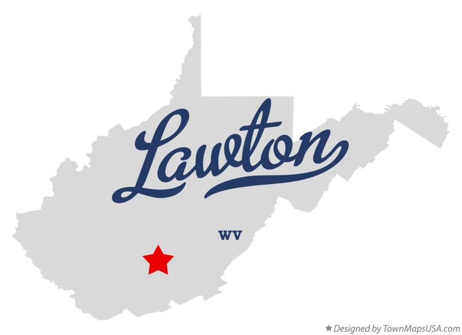 Map of Lawton West Virginia WV