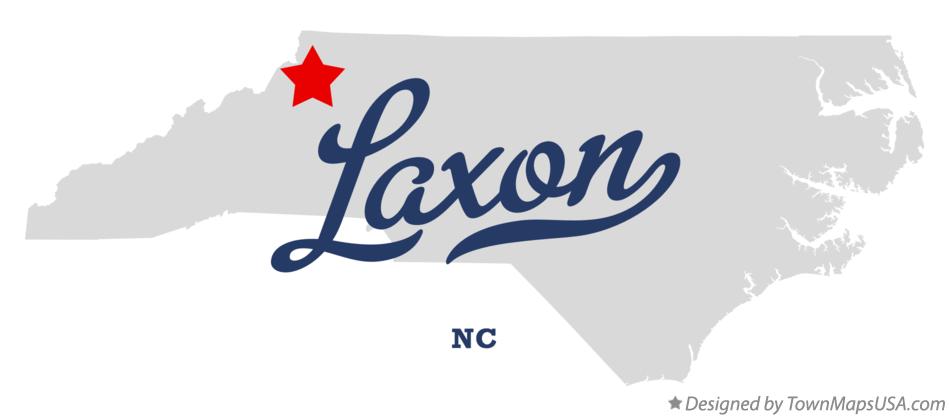 Map of Laxon North Carolina NC