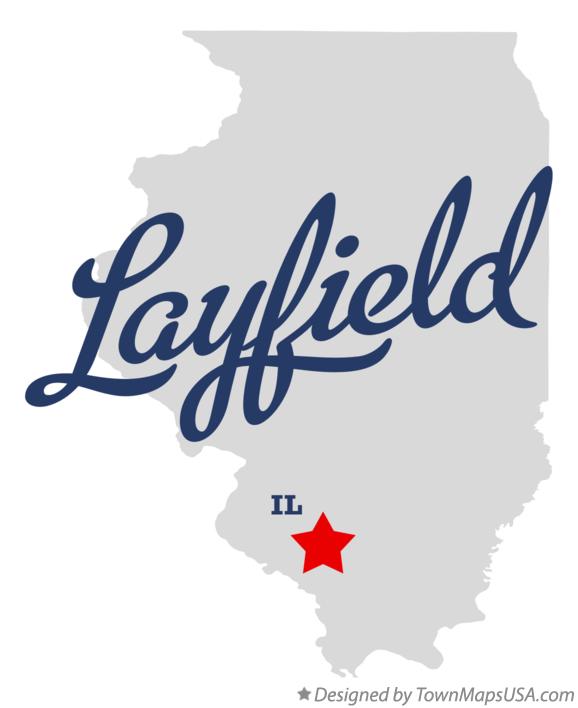 Map of Layfield Illinois IL