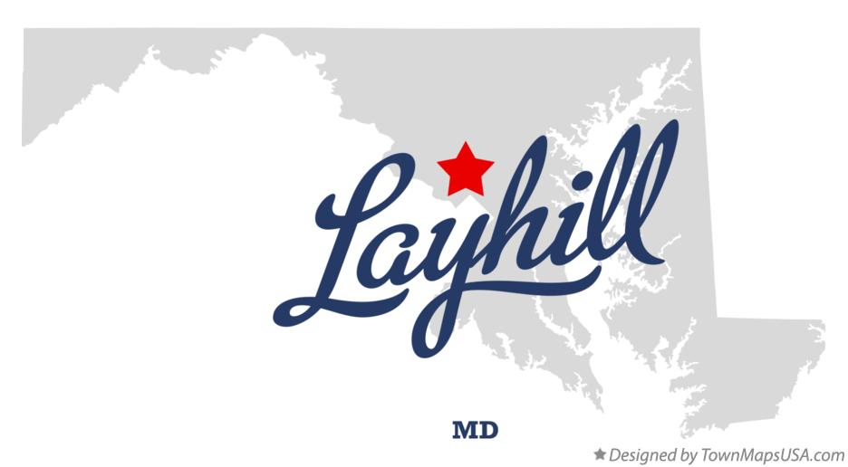 Map of Layhill Maryland MD