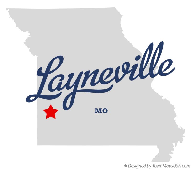 Map of Layneville Missouri MO