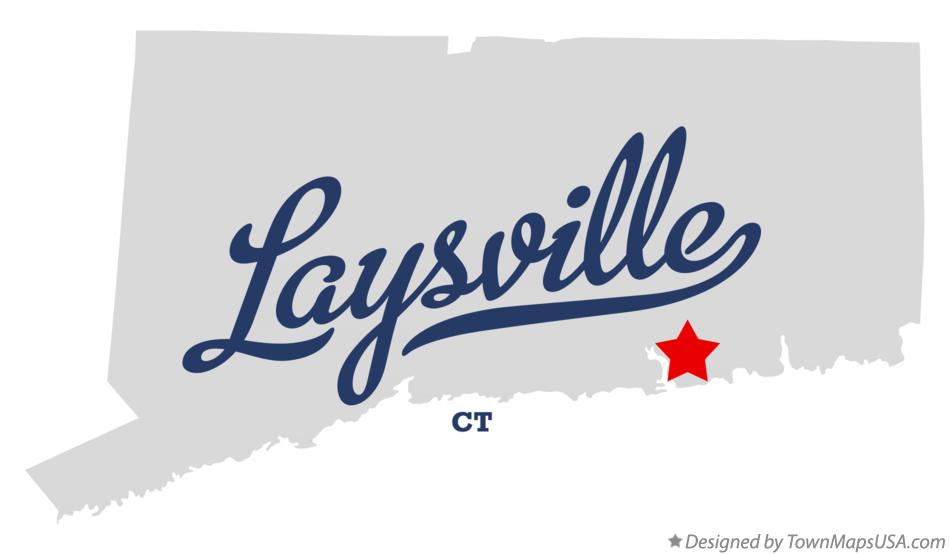 Map of Laysville Connecticut CT