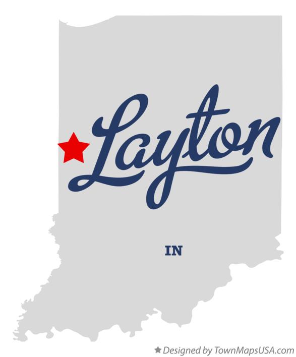 Map of Layton Indiana IN
