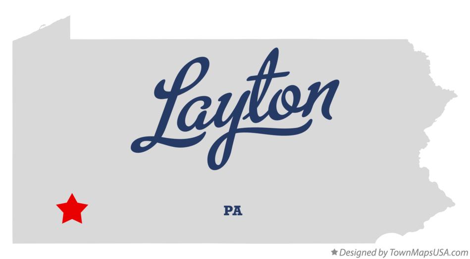 Map of Layton Pennsylvania PA