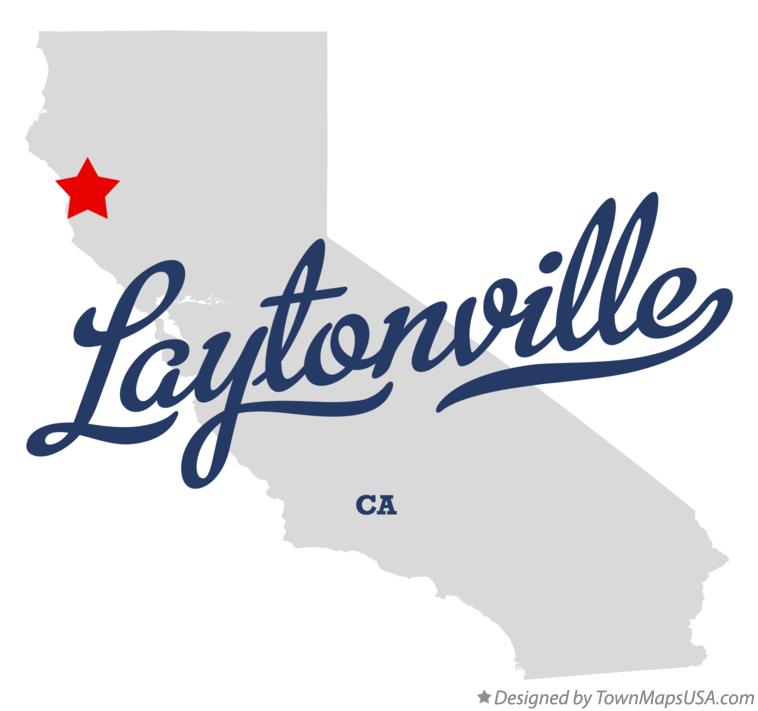 Map of Laytonville California CA