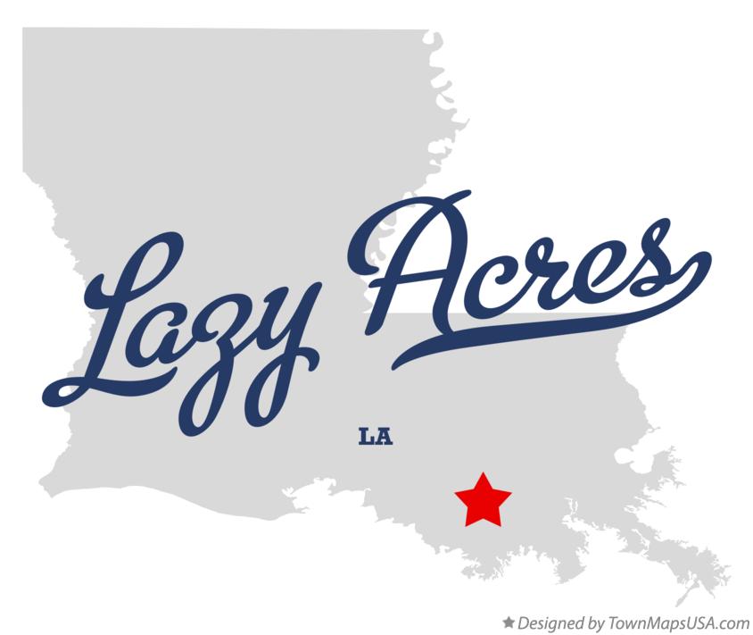 Map of Lazy Acres Louisiana LA