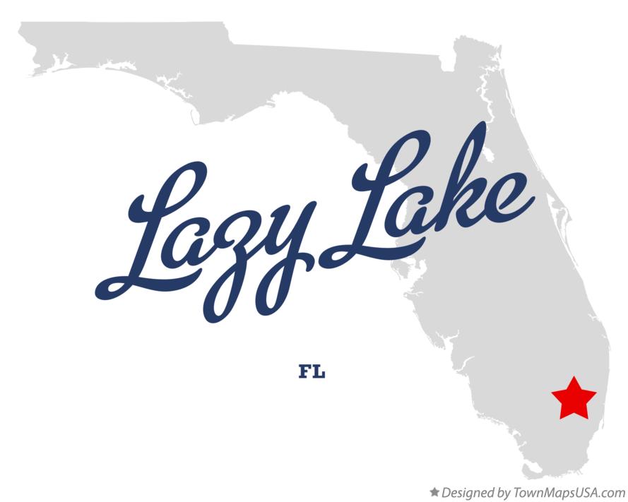 Map of Lazy Lake Florida FL