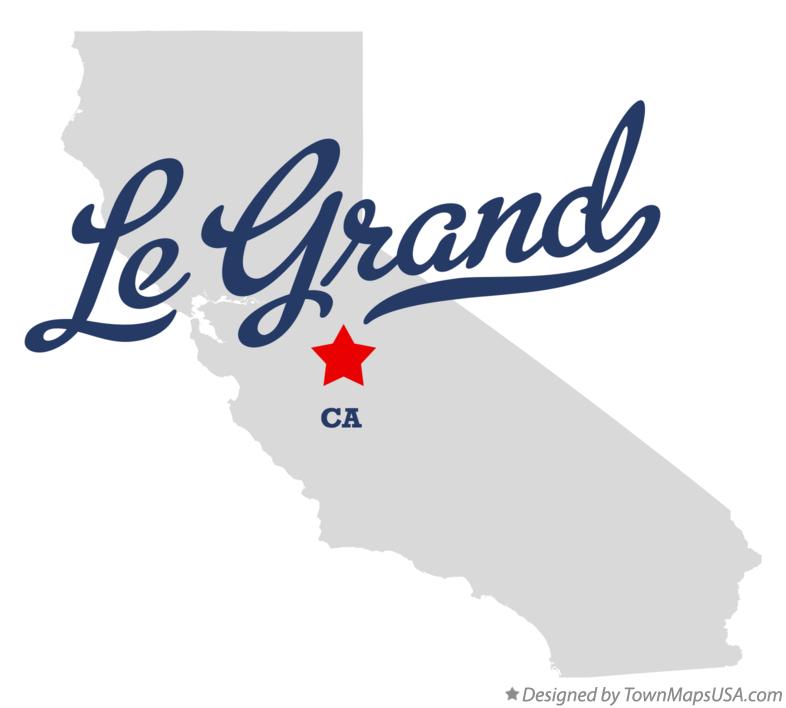 Map of Le Grand California CA