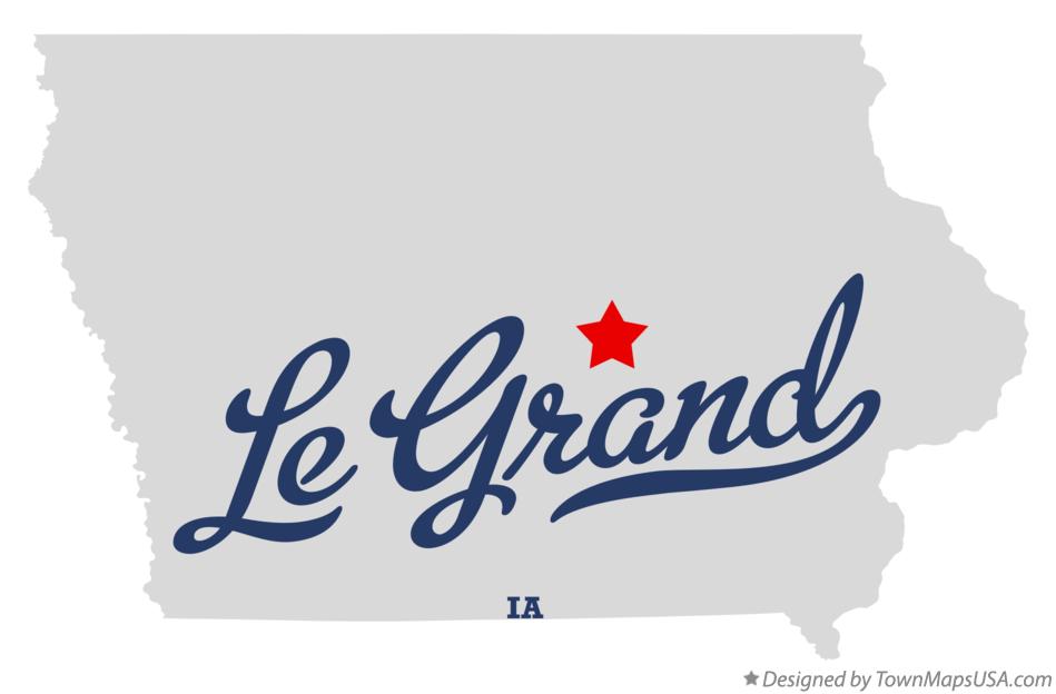 Map of Le Grand Iowa IA