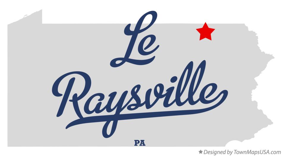 Map of Le Raysville Pennsylvania PA