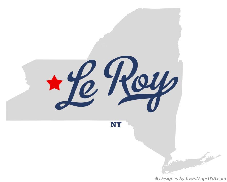 Map of Le Roy New York NY