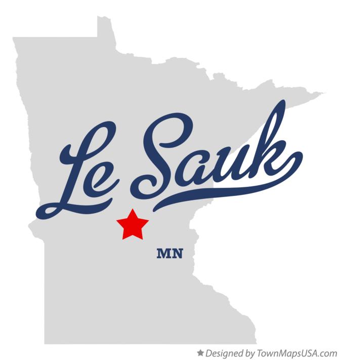 Map of Le Sauk Minnesota MN
