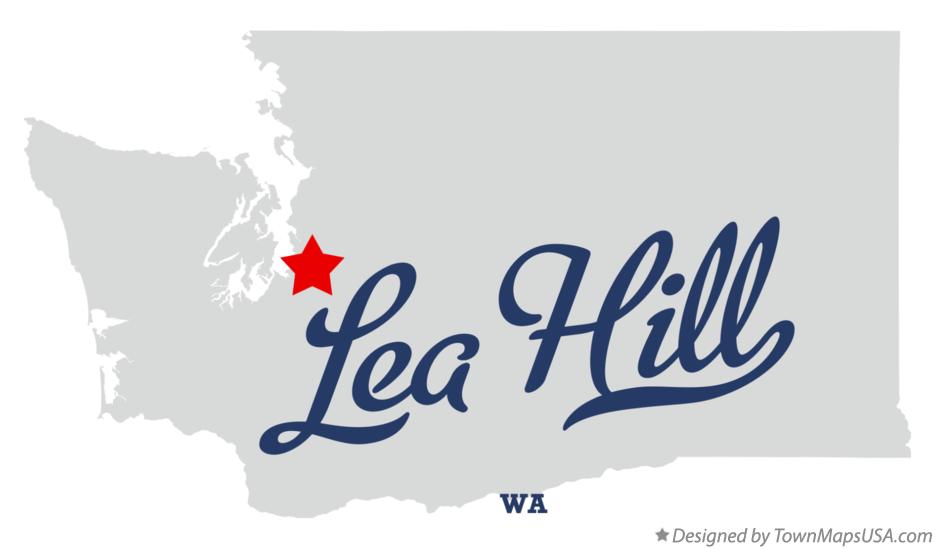 Map of Lea Hill Washington WA