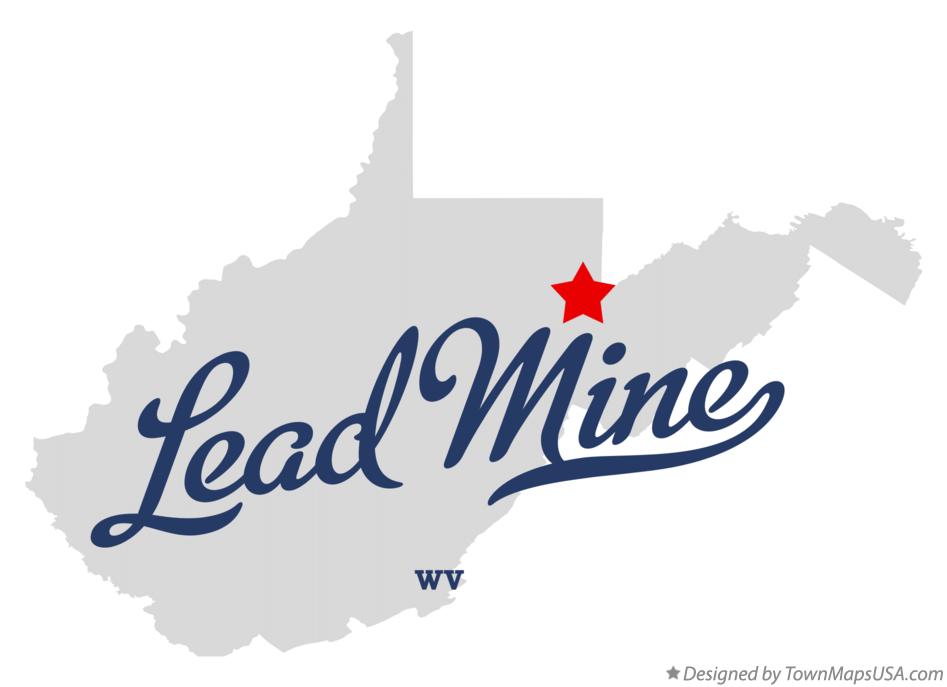 Map of Lead Mine West Virginia WV