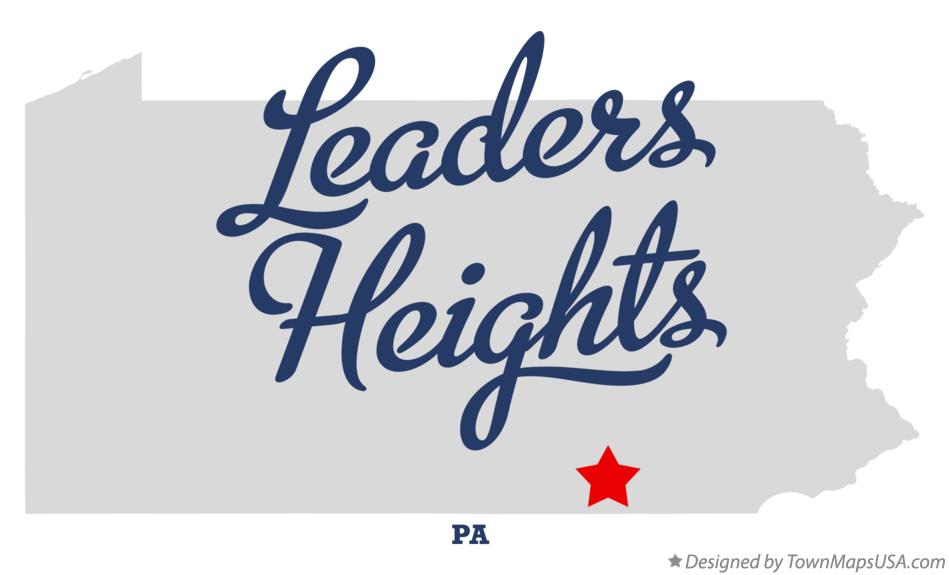 Map of Leaders Heights Pennsylvania PA