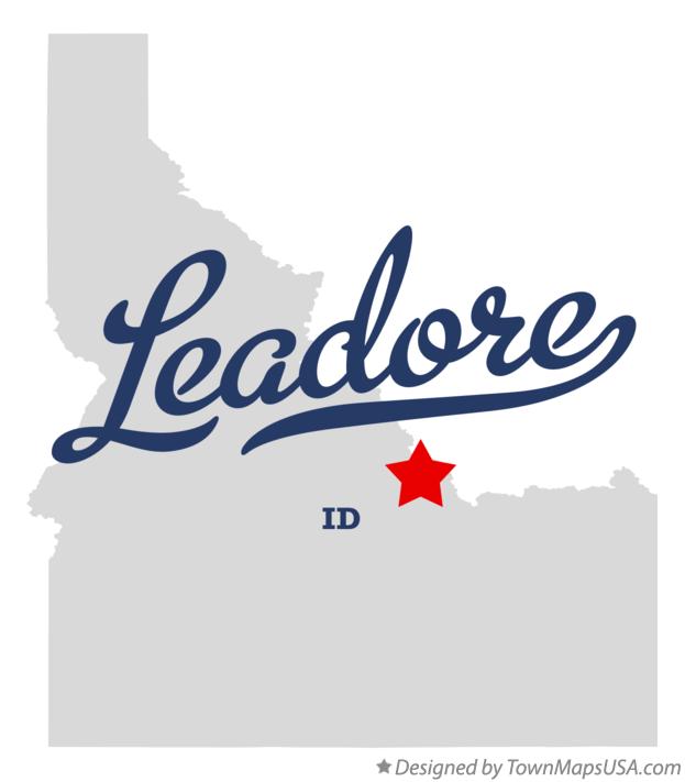 Map of Leadore Idaho ID