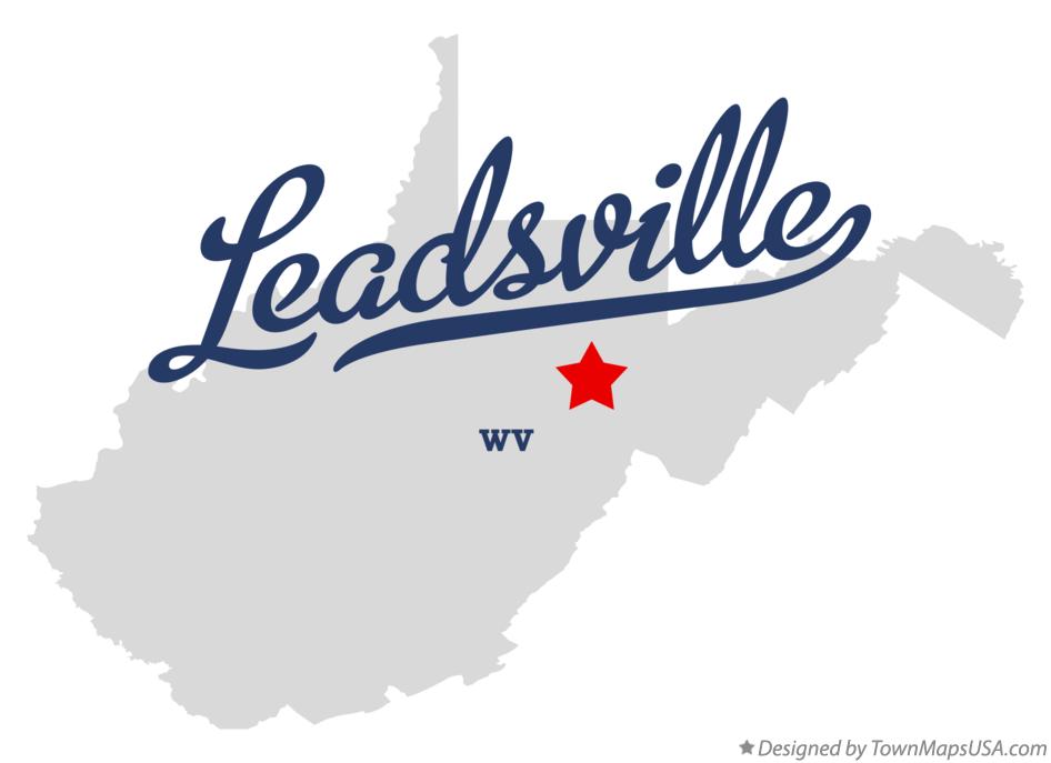 Map of Leadsville West Virginia WV