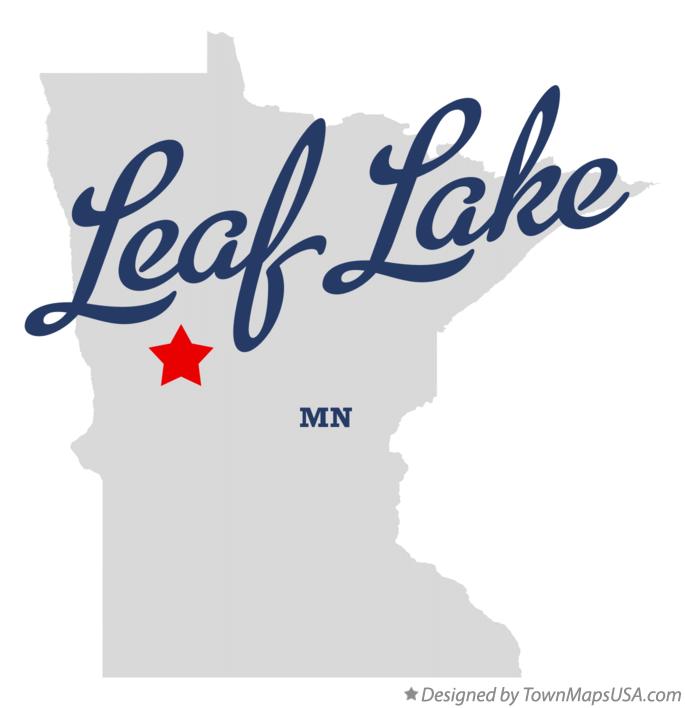 Map of Leaf Lake Minnesota MN