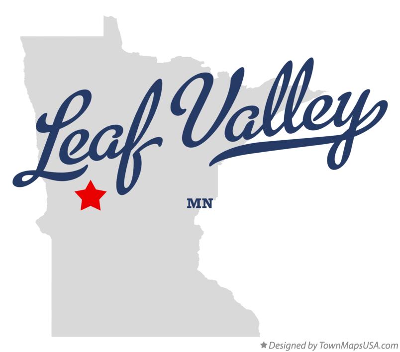 Map of Leaf Valley Minnesota MN