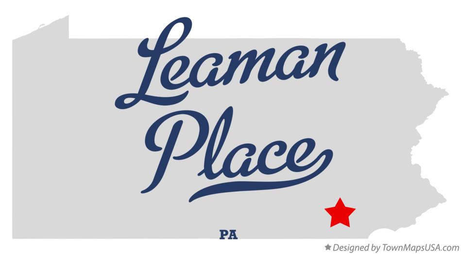 Map of Leaman Place Pennsylvania PA