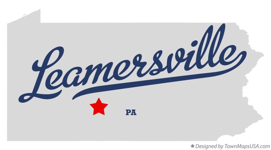 Map of Leamersville Pennsylvania PA