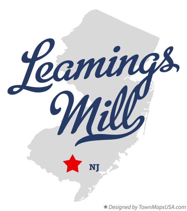 Map of Leamings Mill New Jersey NJ