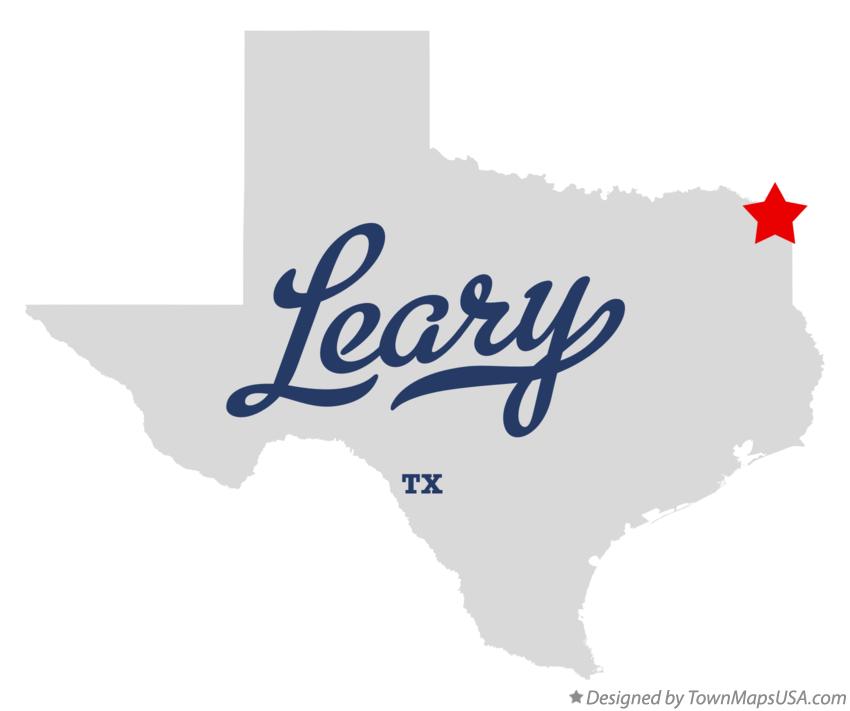 Map of Leary Texas TX