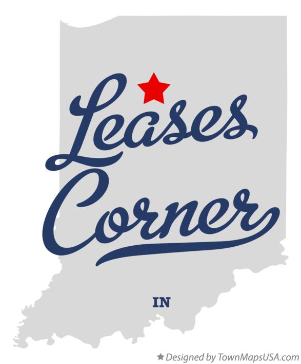 Map of Leases Corner Indiana IN