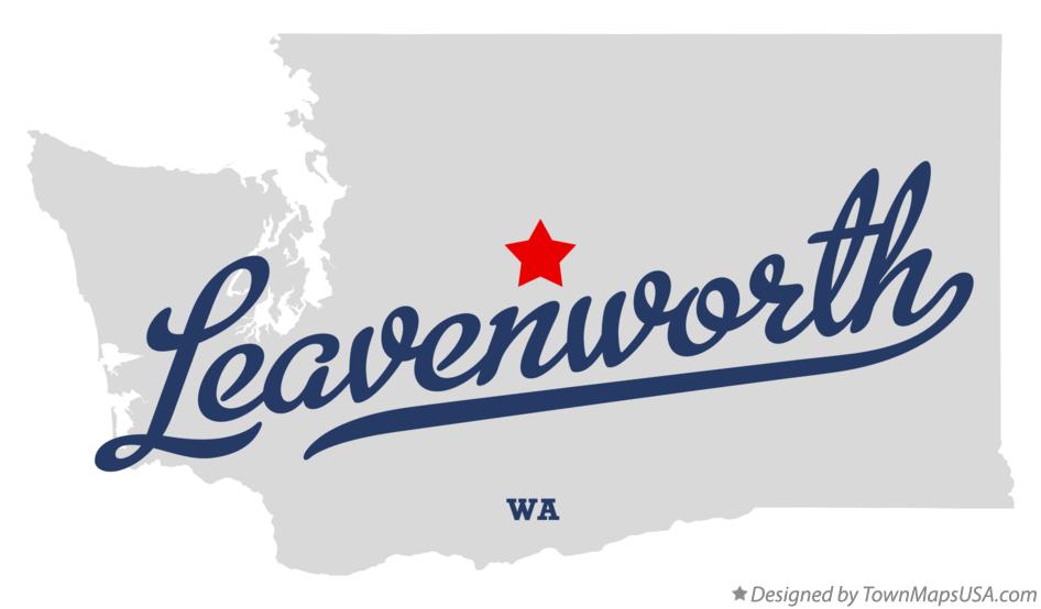 Map of Leavenworth Washington WA