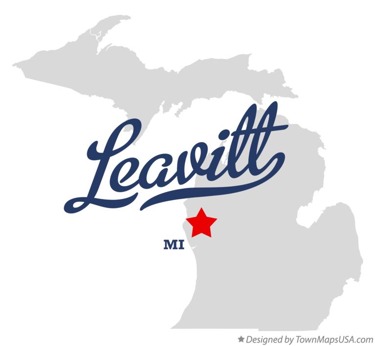 Map of Leavitt Michigan MI
