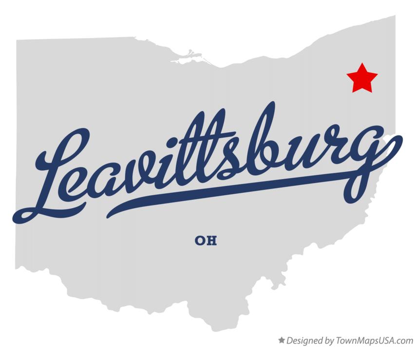Map of Leavittsburg Ohio OH