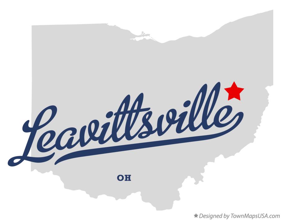 Map of Leavittsville Ohio OH