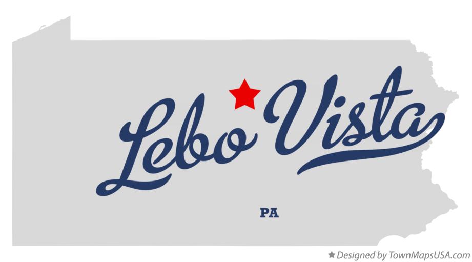 Map of Lebo Vista Pennsylvania PA