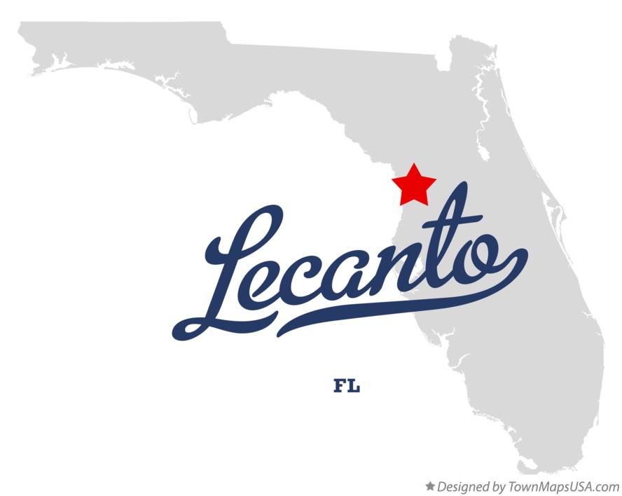 Map of Lecanto Florida FL