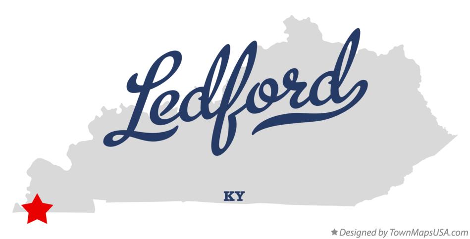 Map of Ledford Kentucky KY