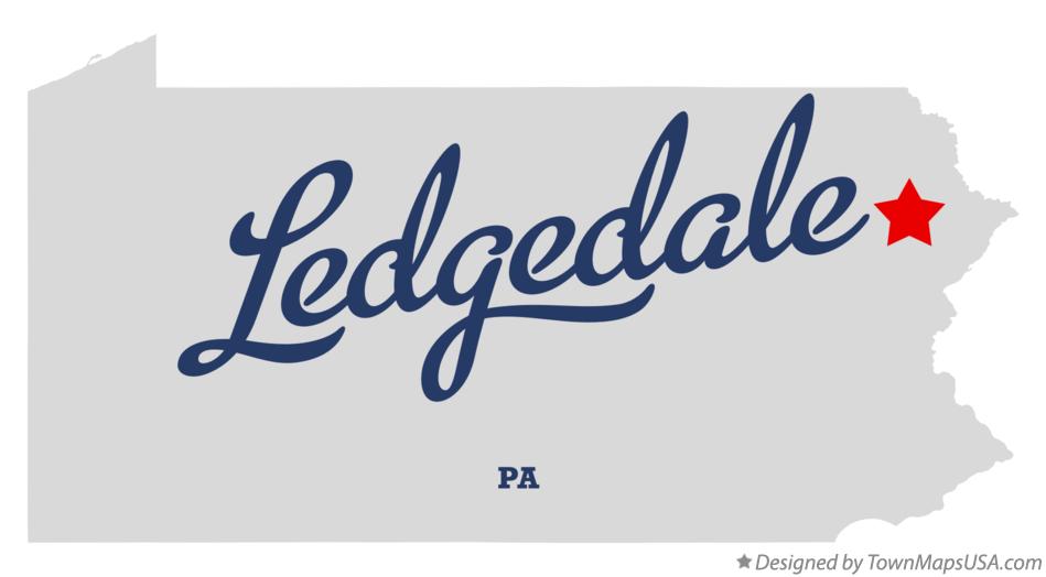 Map of Ledgedale Pennsylvania PA