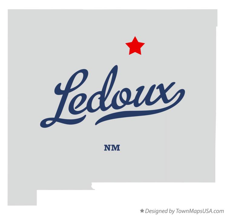 Map of Ledoux New Mexico NM