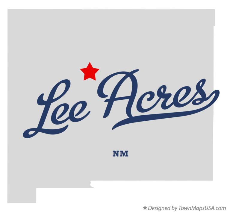 Map of Lee Acres New Mexico NM