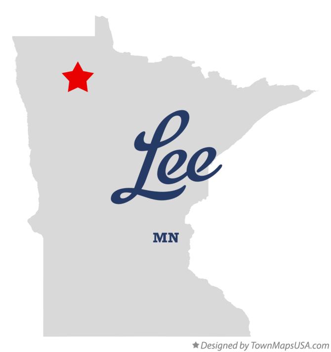 Map of Lee Minnesota MN