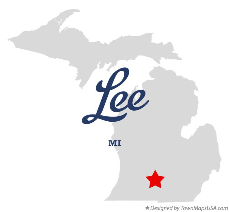 Map of Lee Michigan MI