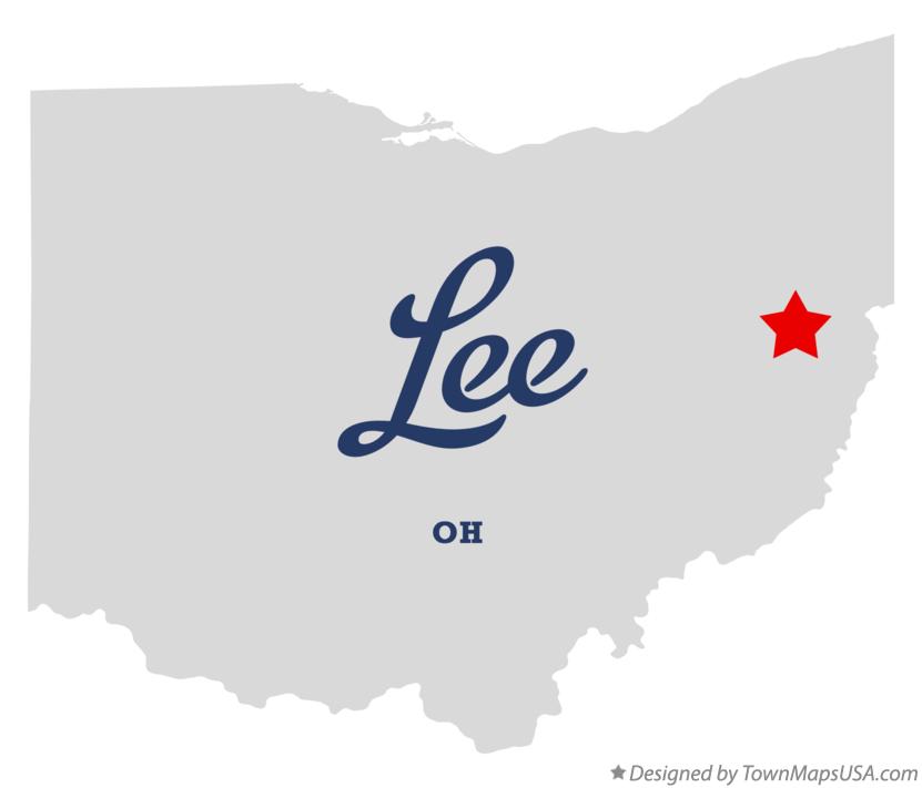 Map of Lee Ohio OH