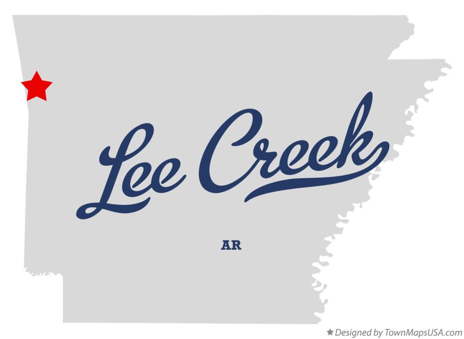 Map of Lee Creek Arkansas AR