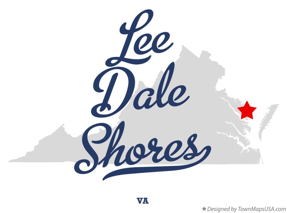 Map of Lee Dale Shores Virginia VA
