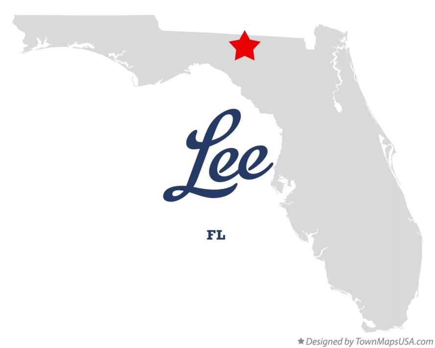 Map of Lee Florida FL