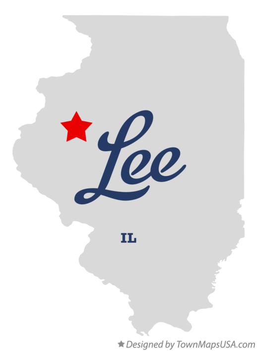 Map of Lee Illinois IL