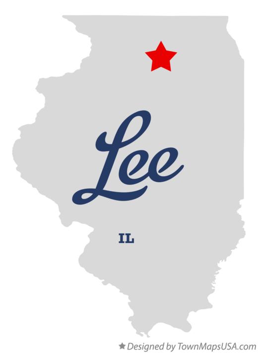 Map of Lee Illinois IL