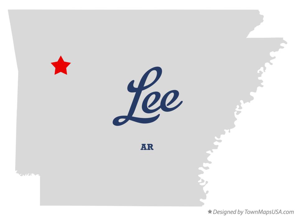 Map of Lee Arkansas AR