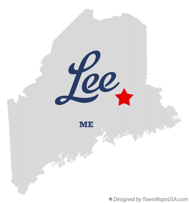 Map of Lee Maine ME
