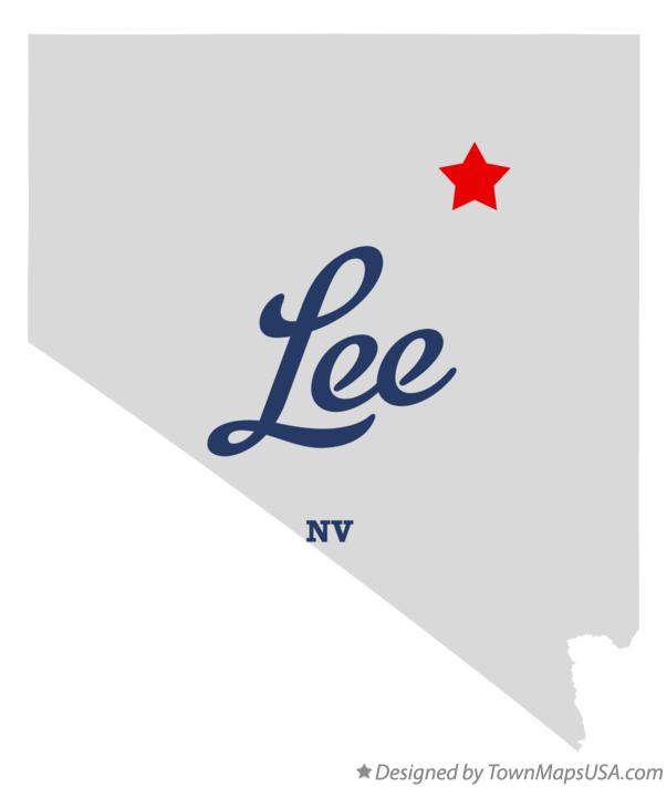 Map of Lee Nevada NV